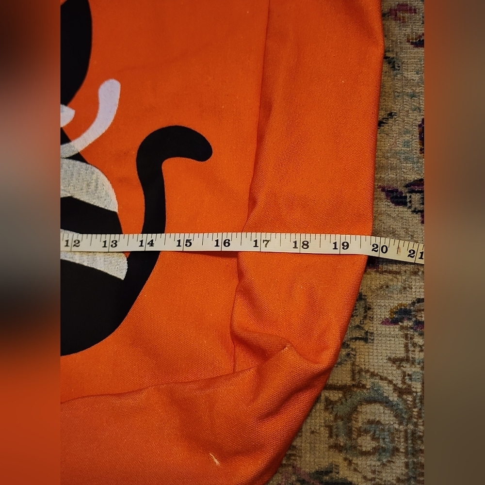 Source Unknown Orange Cat Tote with Black Handles - Picture 3 of 5